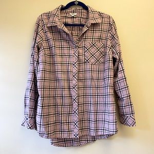 Sonoma Purple Button Up Shirt- L